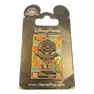 Disney Parks Polynesian Village Resort Aloha Pin With Card Walt Disney World WDW